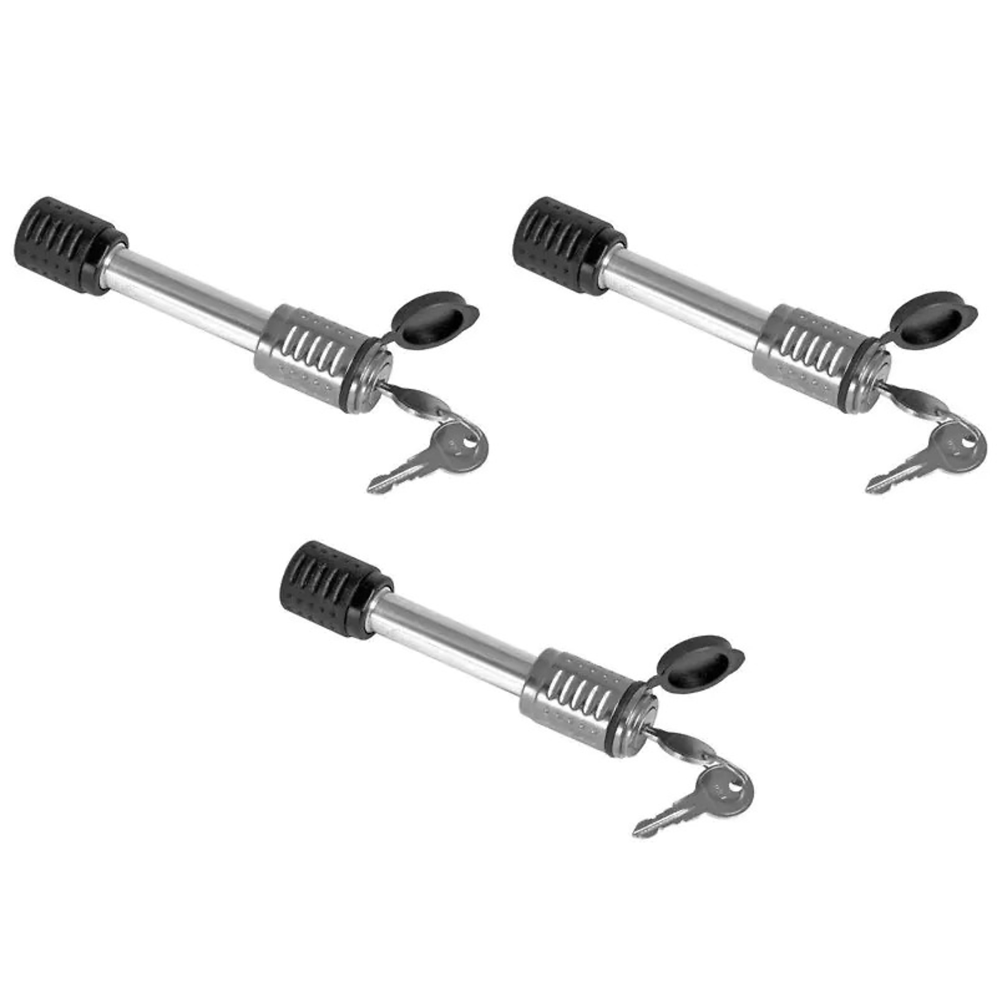DeadBolt Barbell Hitch Pin Lock — 5/8in. Diameter, Fits 2in. Receiver, Keyed Alike, 3-Pack, Model# RH-3-KA3